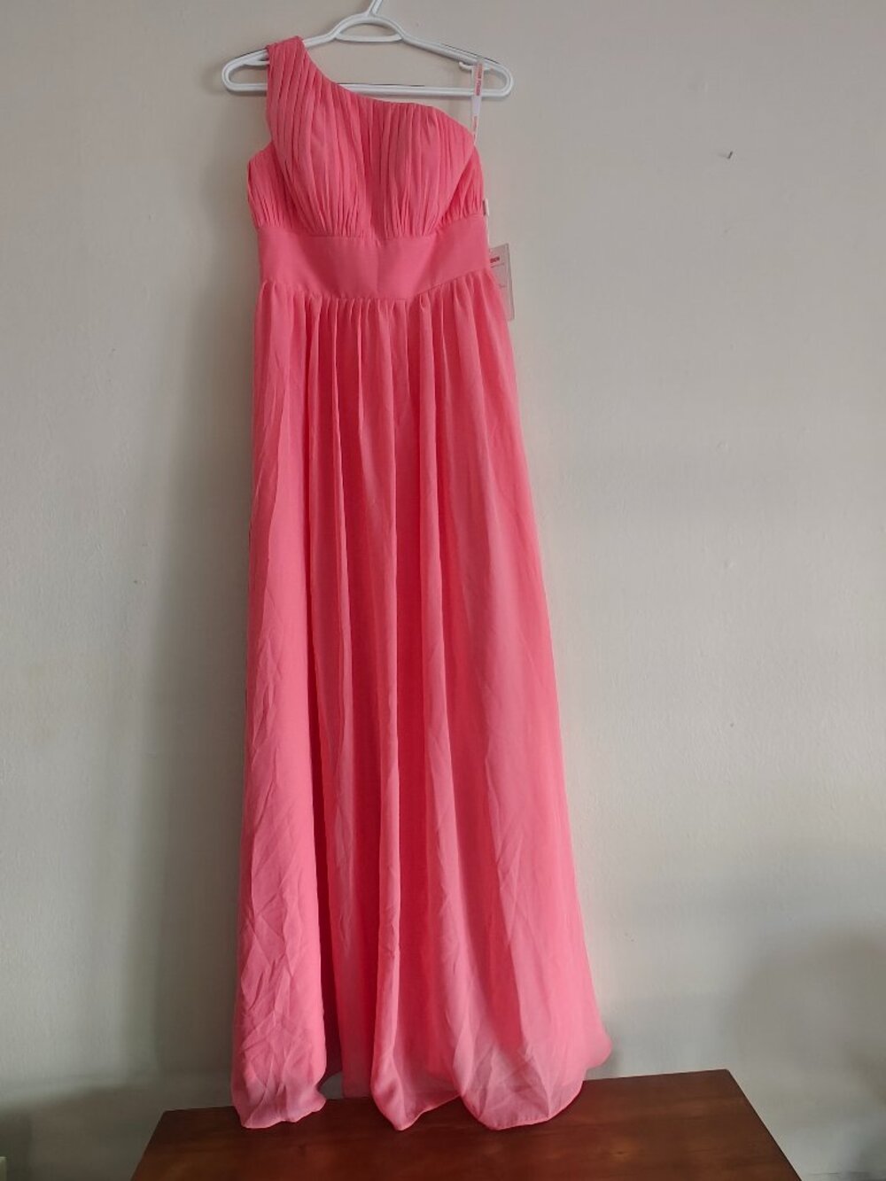 PERSUN ONE-SHOULDER NECKLINE MAXI DRESS (SIZE 6)